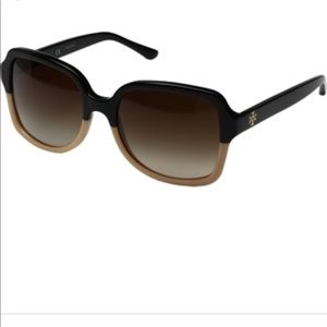 Tory Burch cream gradient sunglasses